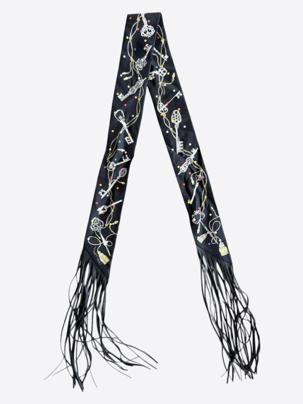 Hermes Black Les Cles A Pois Twilly